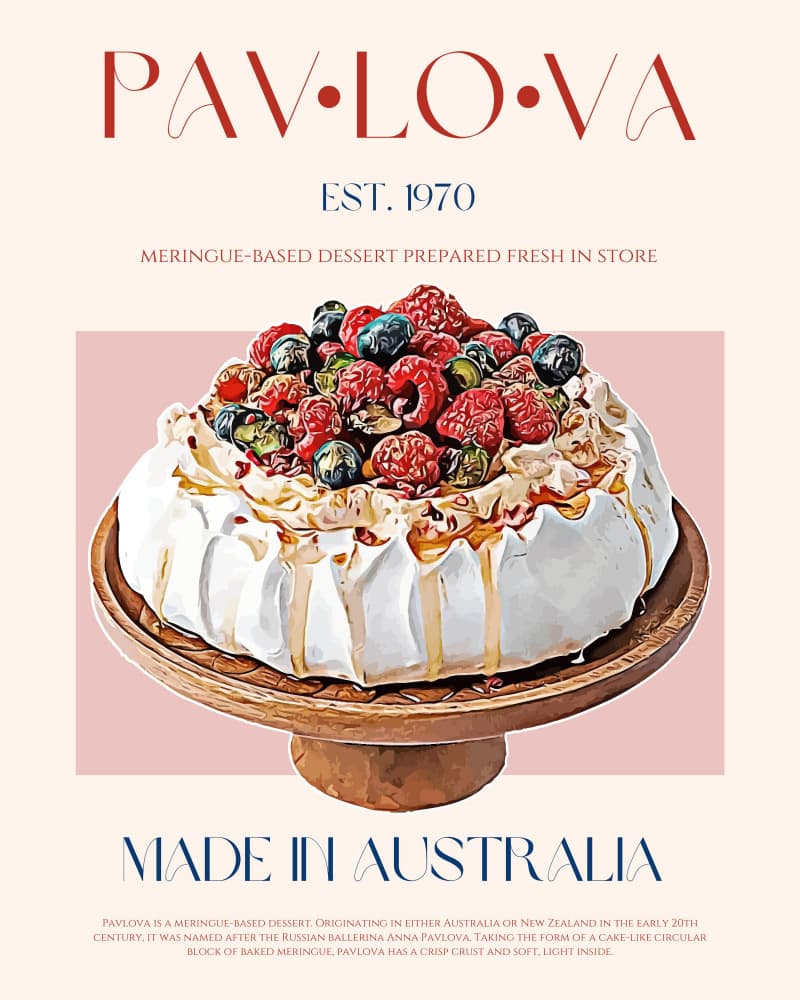 Berry Pavlova Delight by Nazma Khokhar — canvas wall art