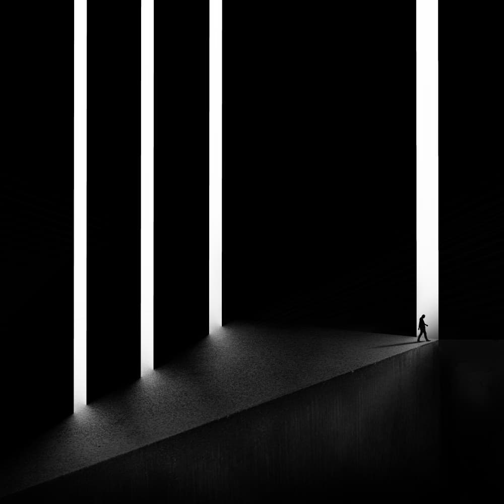 Walking Towards Light by Hadi Malijani (Malenjani) — canvas wall art