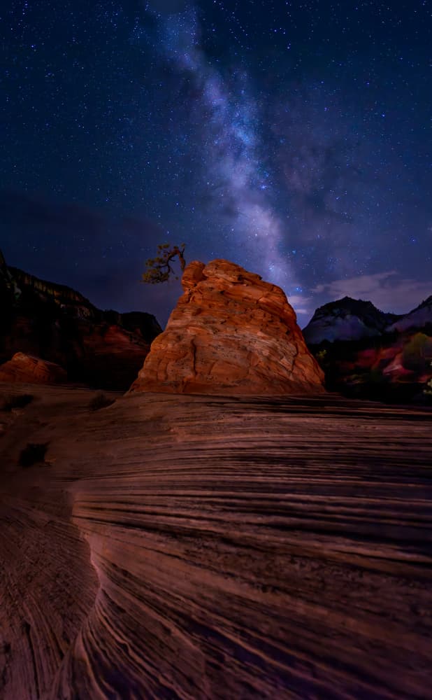 Milky Way Desert Night by Jie Fischer — canvas wall art
