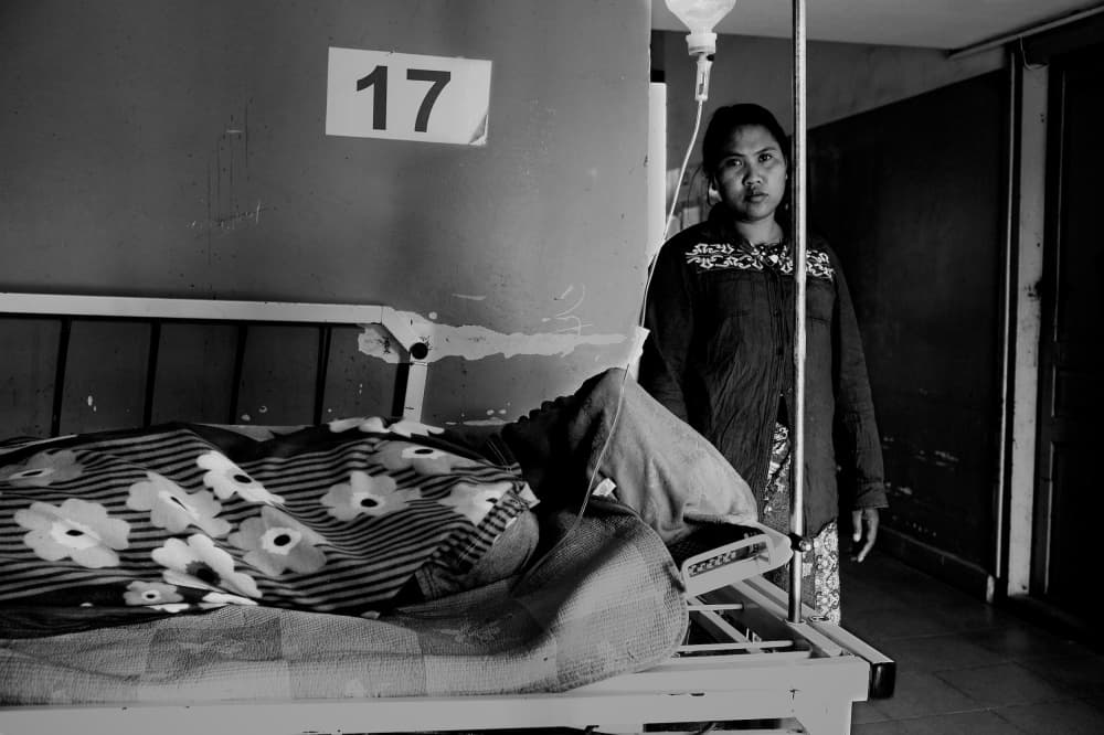 Woman's Hospital Vigil by Shinji Isobe — canvas wall art