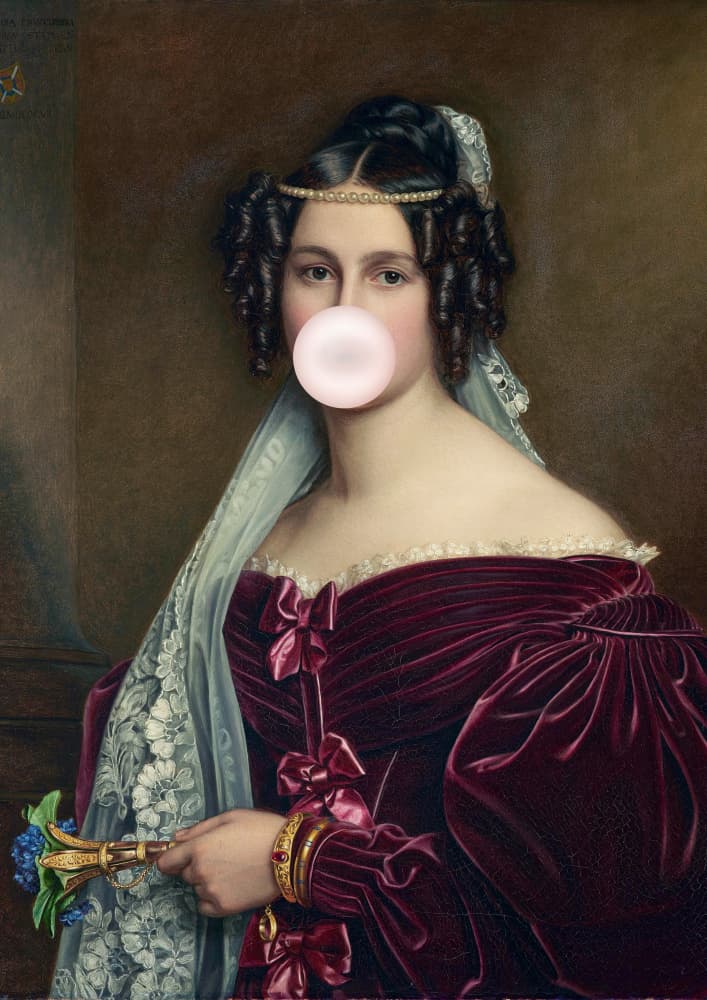 Bubblegum Duchess by Talitha McQueen — canvas wall art