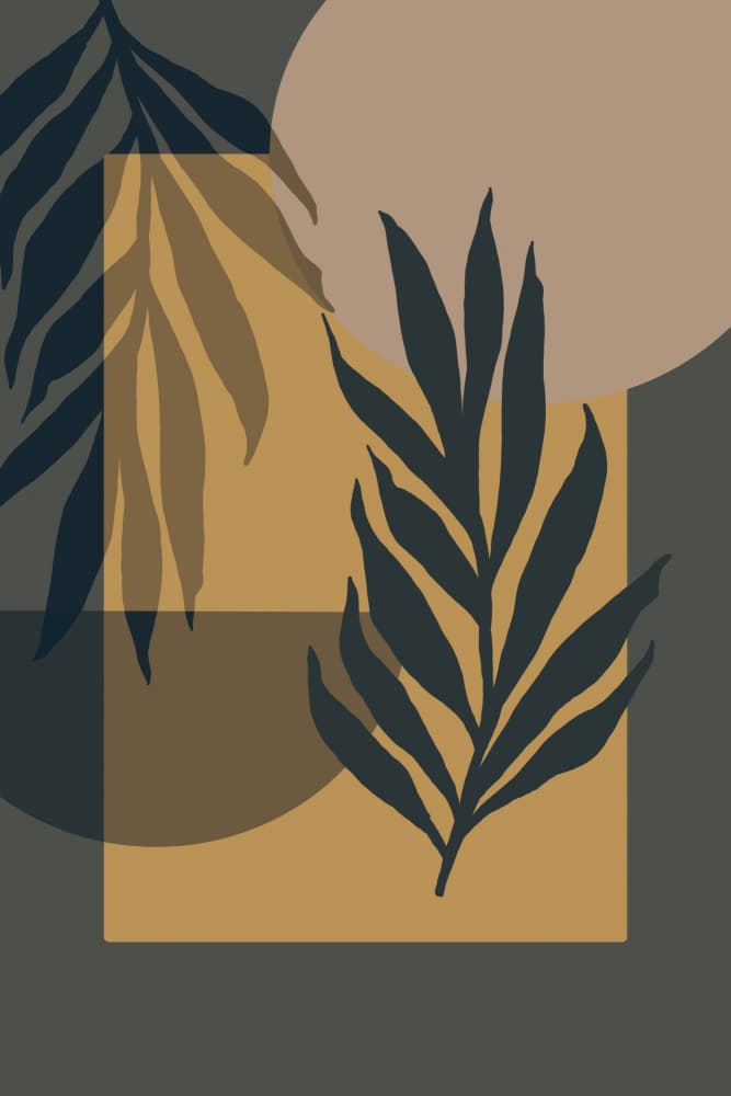 Abstract Palm Leaves by Andrea Haase — canvas wall art