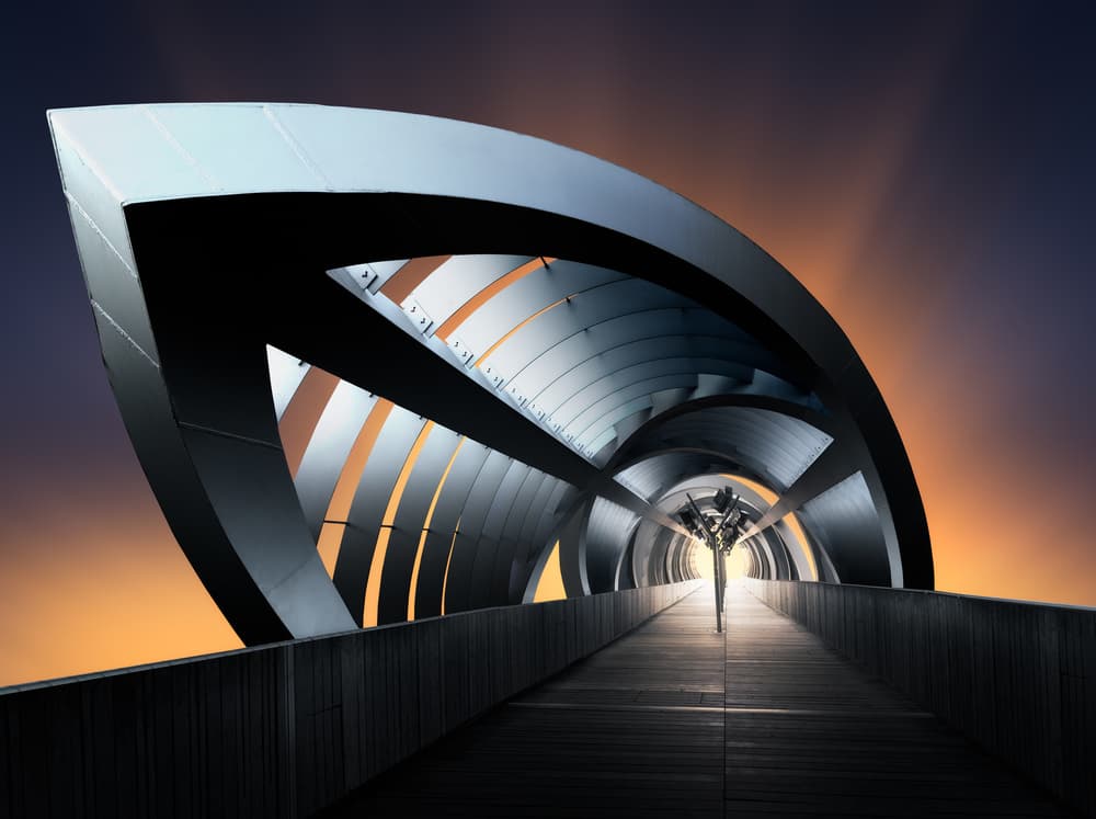 Architectural Sunset Path by Juan López Ruiz — canvas wall art