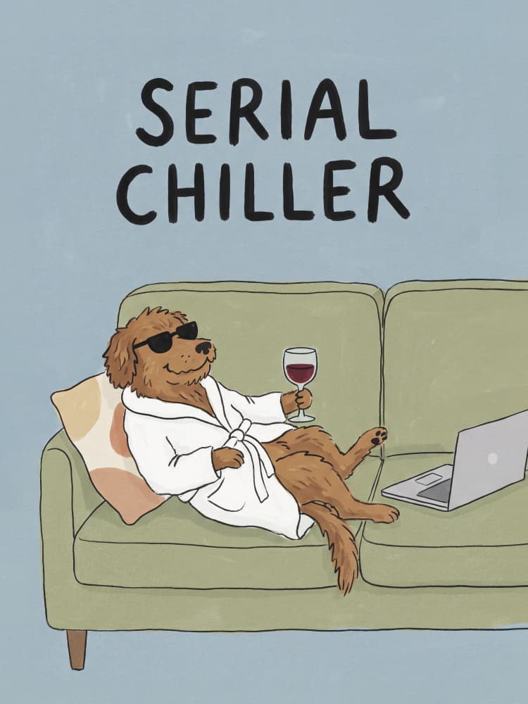 Serial Chiller Dog by Andreas Magnusson — canvas wall art