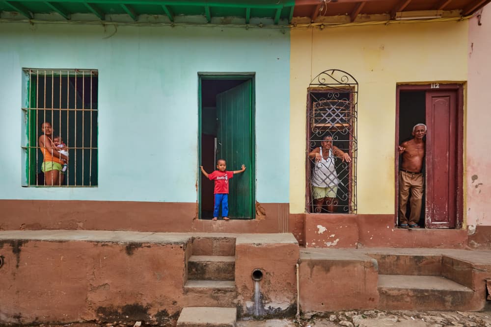 Colorful Street Life by Avital Hershkovitz — canvas wall art