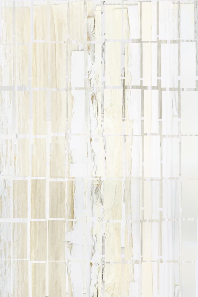 Pale Textured Grid by cartissi — canvas wall art