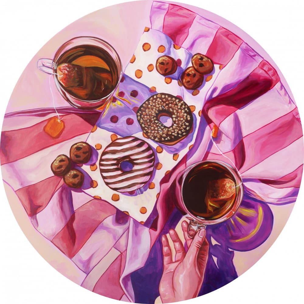 Sweet Tea and Donuts by Anna Zdanowicz — canvas wall art
