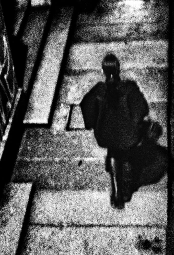 Lone Figure Descending by Paulo Abrantes — canvas wall art