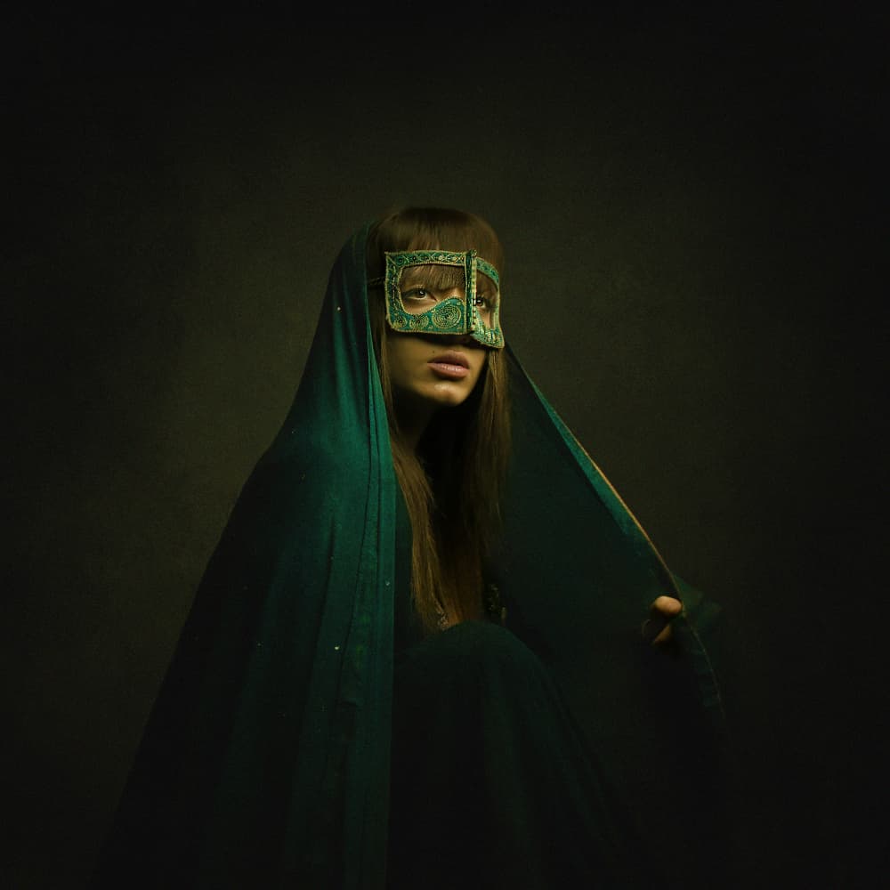 Mysterious Green Veil by Moein Hasheminasab — canvas wall art