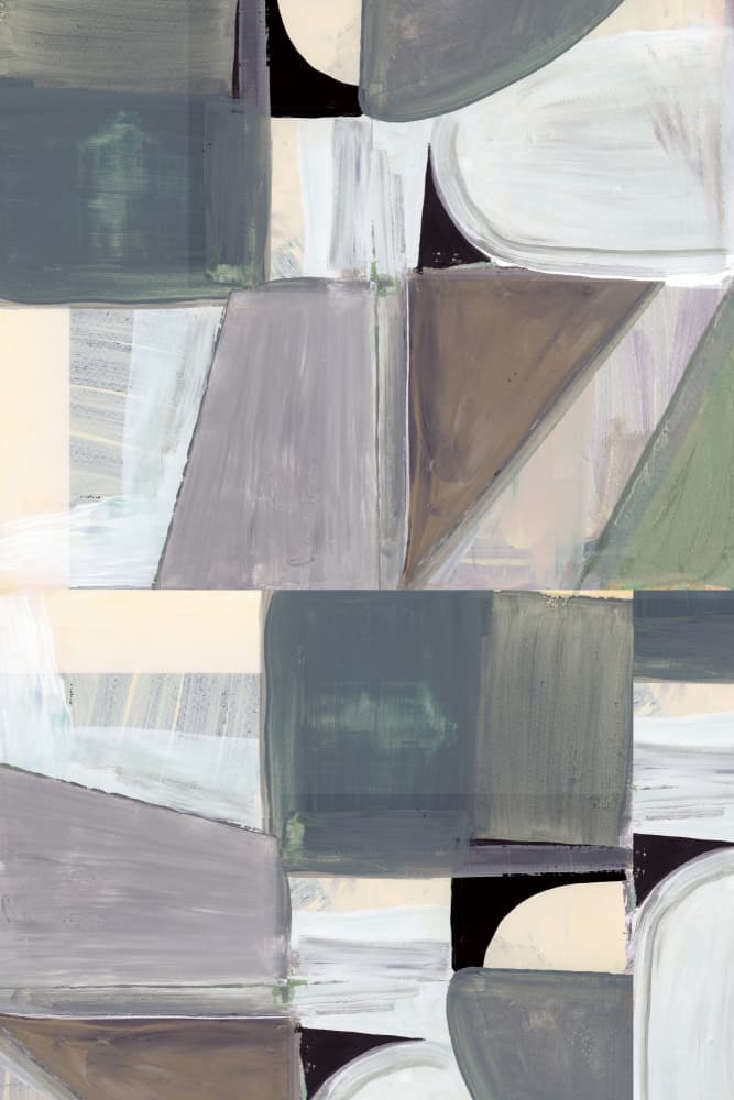 Muted Abstract Shapes by cartissi — canvas wall art