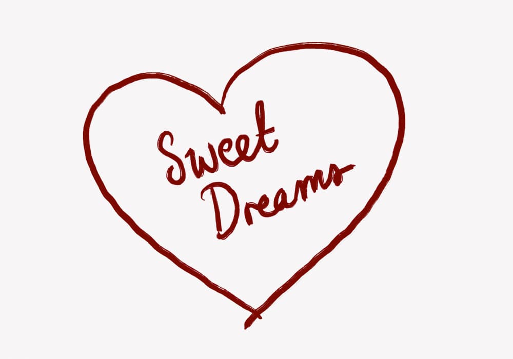 Sweet Dreams Heart by Athene Fritsch — canvas wall art