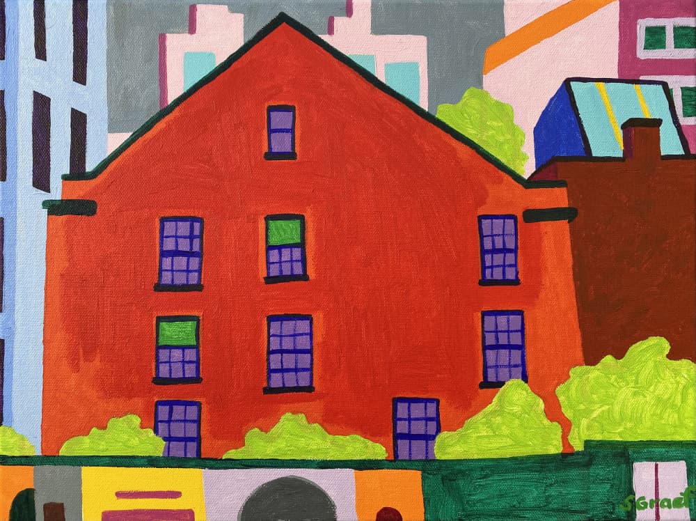 Old Building by Sue Graef — canvas wall art