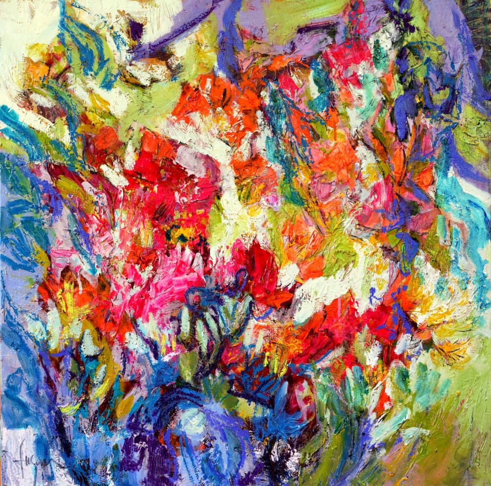 Expressionist Colorful Abstract by Dorothy Fagan — canvas wall art
