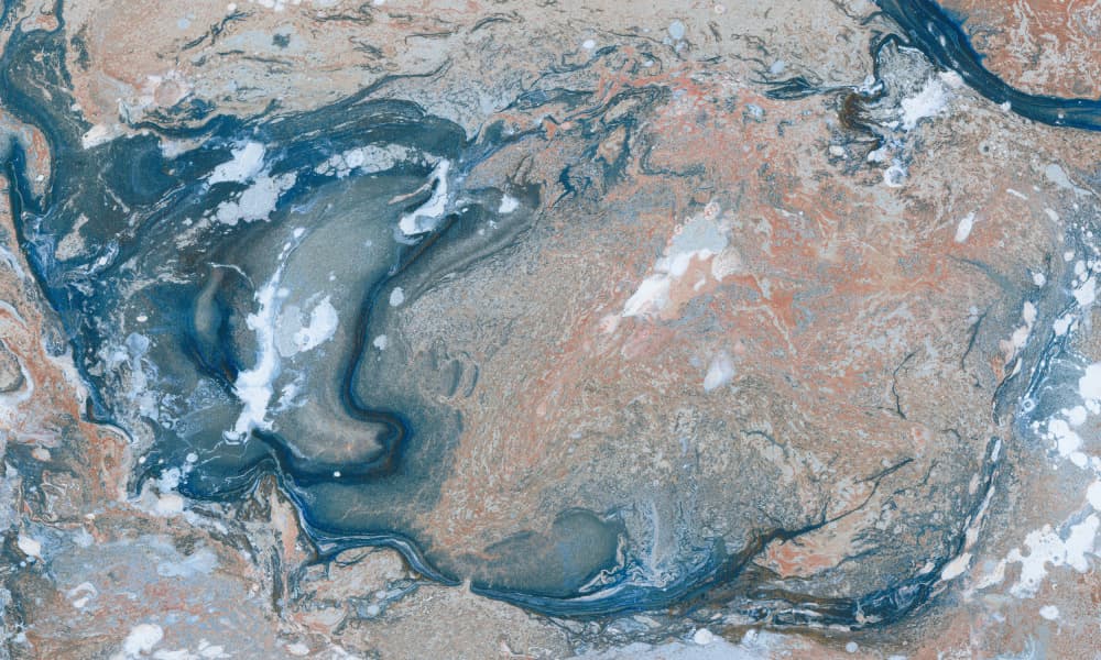 Oceanic Marble Flow by Renée Stramel — canvas wall art