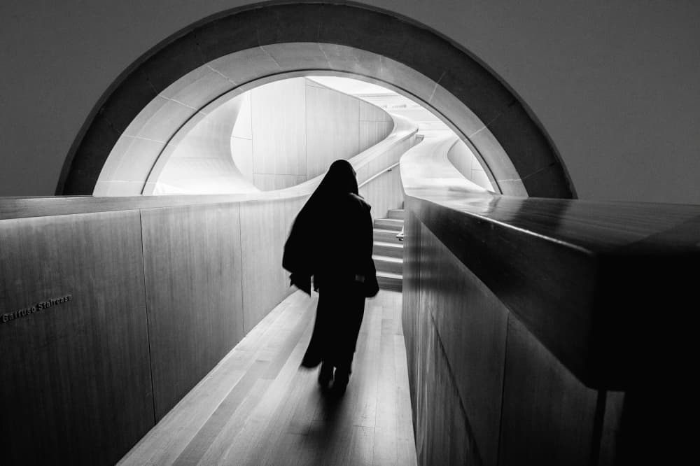 Modern Archway Silhouette by Grace Guo APA — canvas wall art