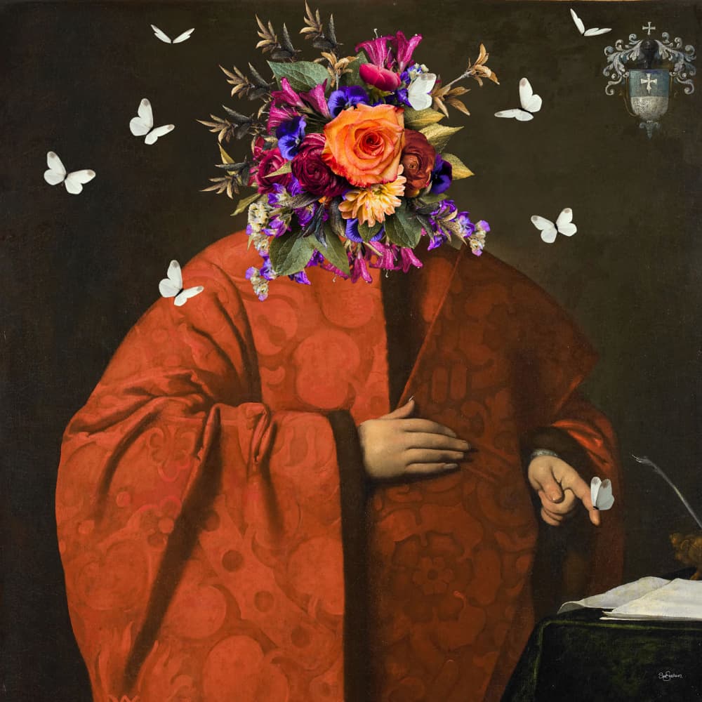 Surreal Floral Figure by Sue Skellern — canvas wall art