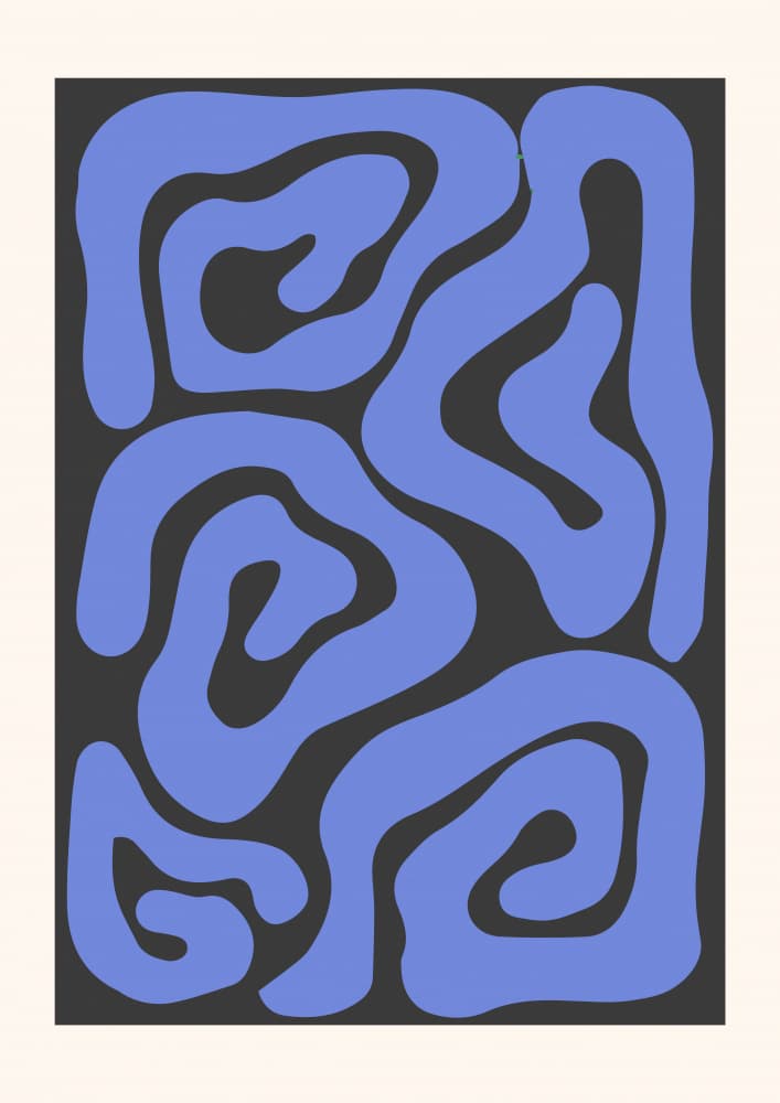 Calming Organic Curves by RS LAB STUDIO — canvas wall art