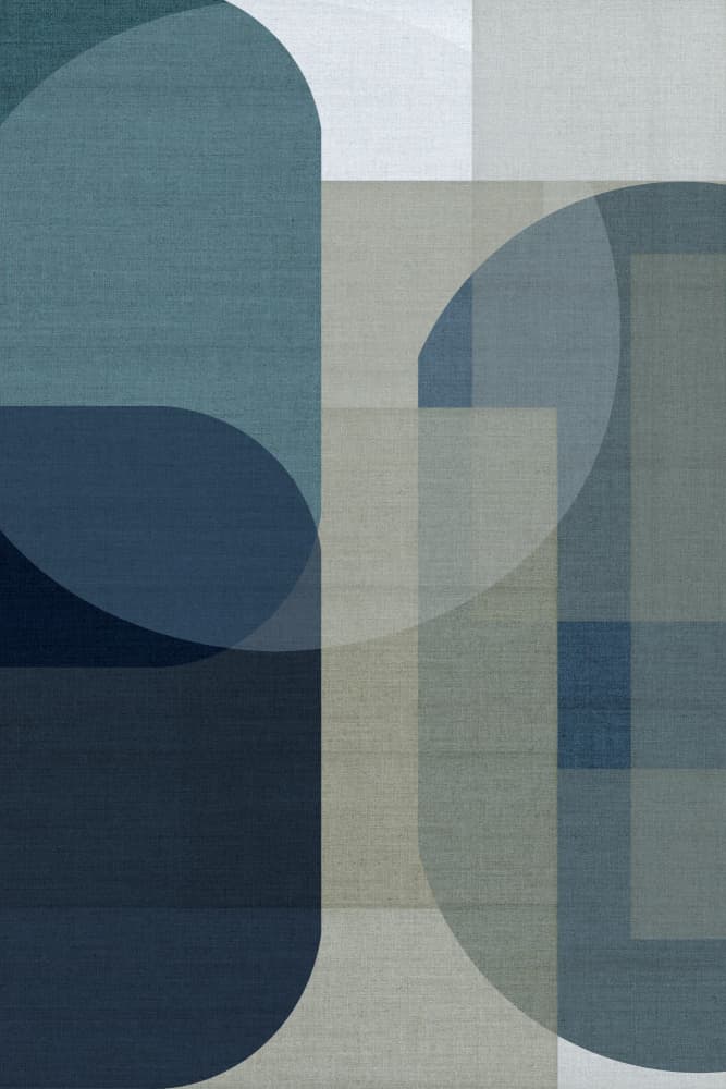 Serene Geometric Flow by cartissi — canvas wall art