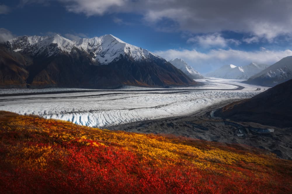 Autumn Mountain Glacier by Siyu_Wei APA — canvas wall art