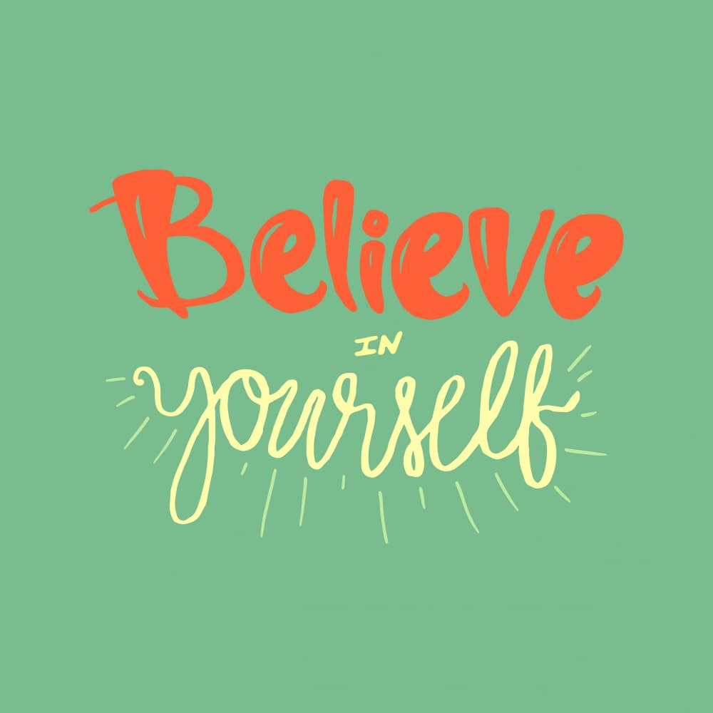 Believe In Yourself Quote by Marika Barsrsind — canvas wall art