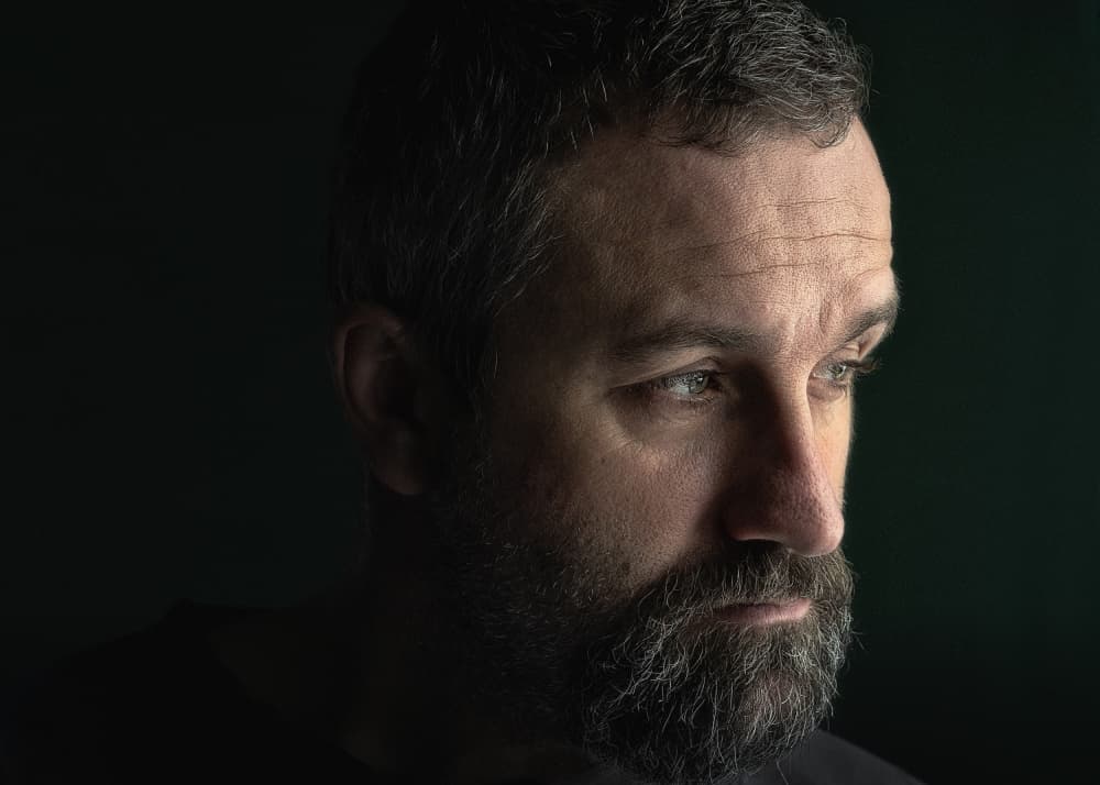 Pensive Bearded Man by Nicolae Stefanel Rusu — canvas wall art