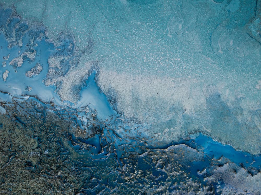 Soft Blue - Cyan Waters by Petra Meikle de Vlas — canvas wall art
