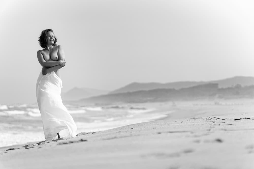 Graceful Beach Woman by Markus Grimm — canvas wall art