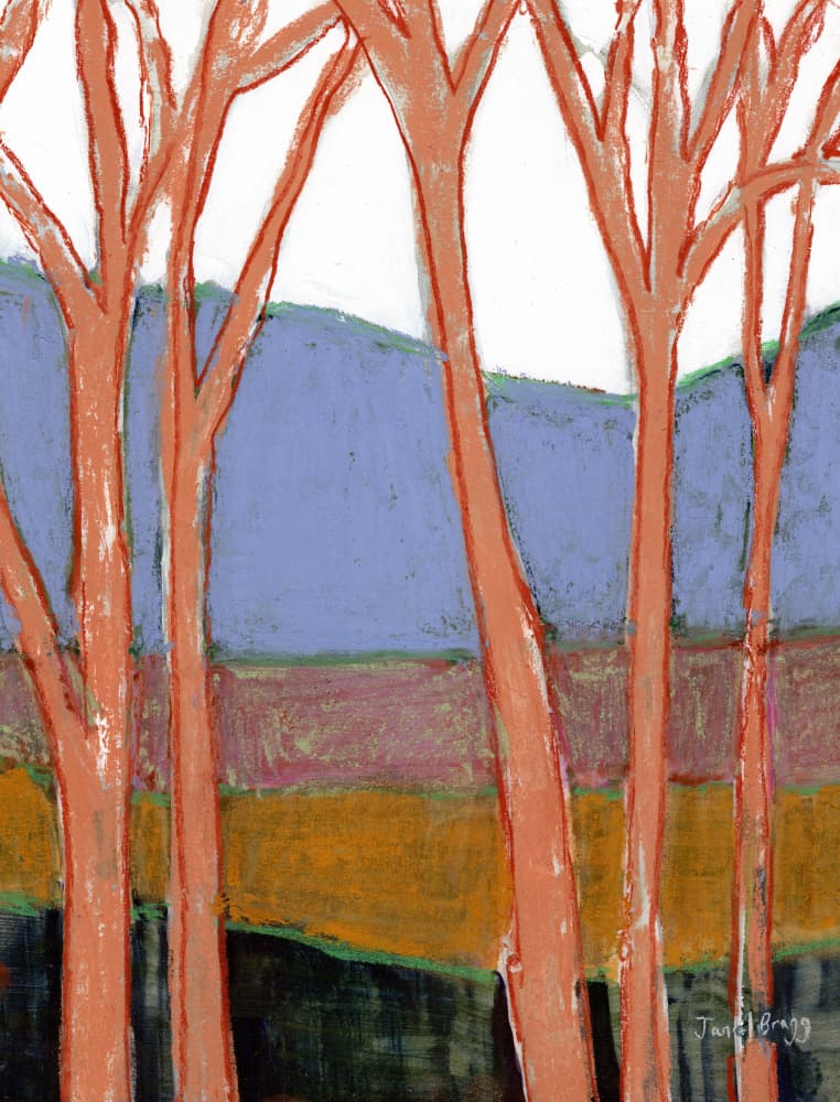 Vibrant Autumn Forest by Janel Bragg — canvas wall art