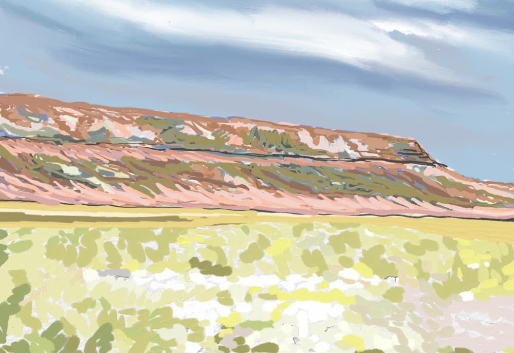 Painted Desert Mesa by Jenna Alheit — canvas wall art