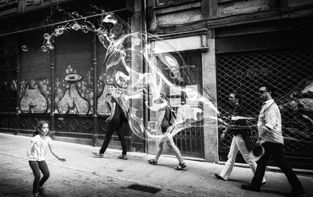 Street Bubble Wonder by Laura Mexia — canvas wall art