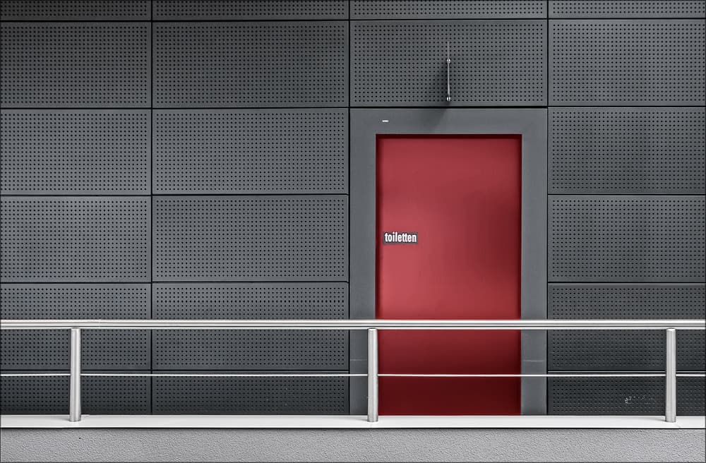 Red Door Architecture by Henk van Maastricht — canvas wall art