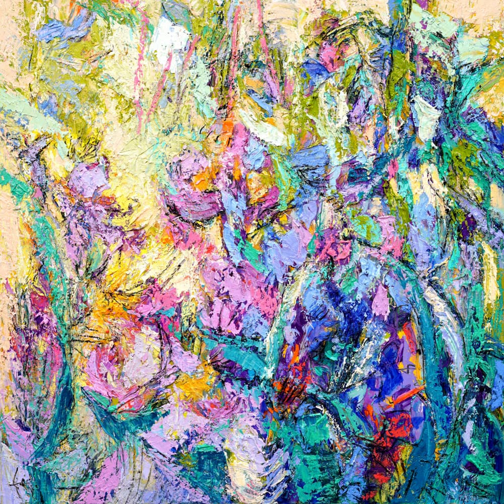 Expressionist Colorful Abstract by Dorothy Fagan — canvas wall art