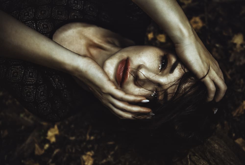 Deep Melancholy Portrait by Georgios Bero — canvas wall art