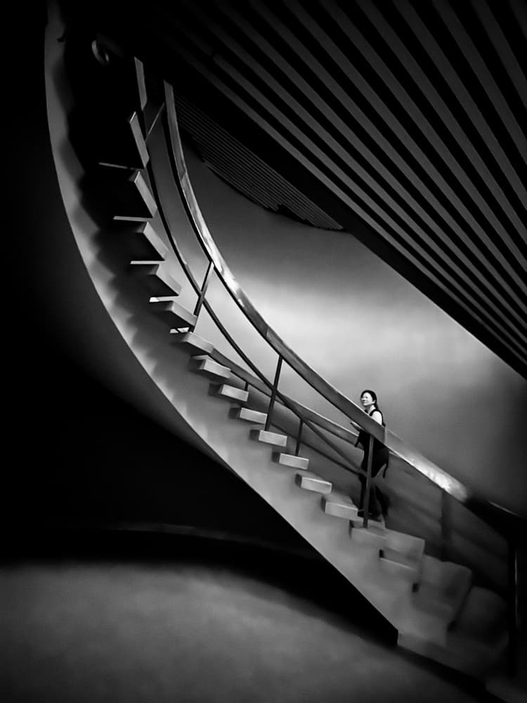 Modern Staircase Figure by Siyu_Wei APA — canvas wall art