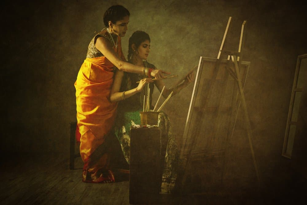 Painting Lesson by Srikanth Gumma — canvas wall art