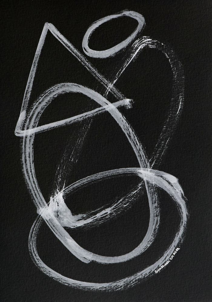Abstract Flowing Lines by Santhosh ch — canvas wall art