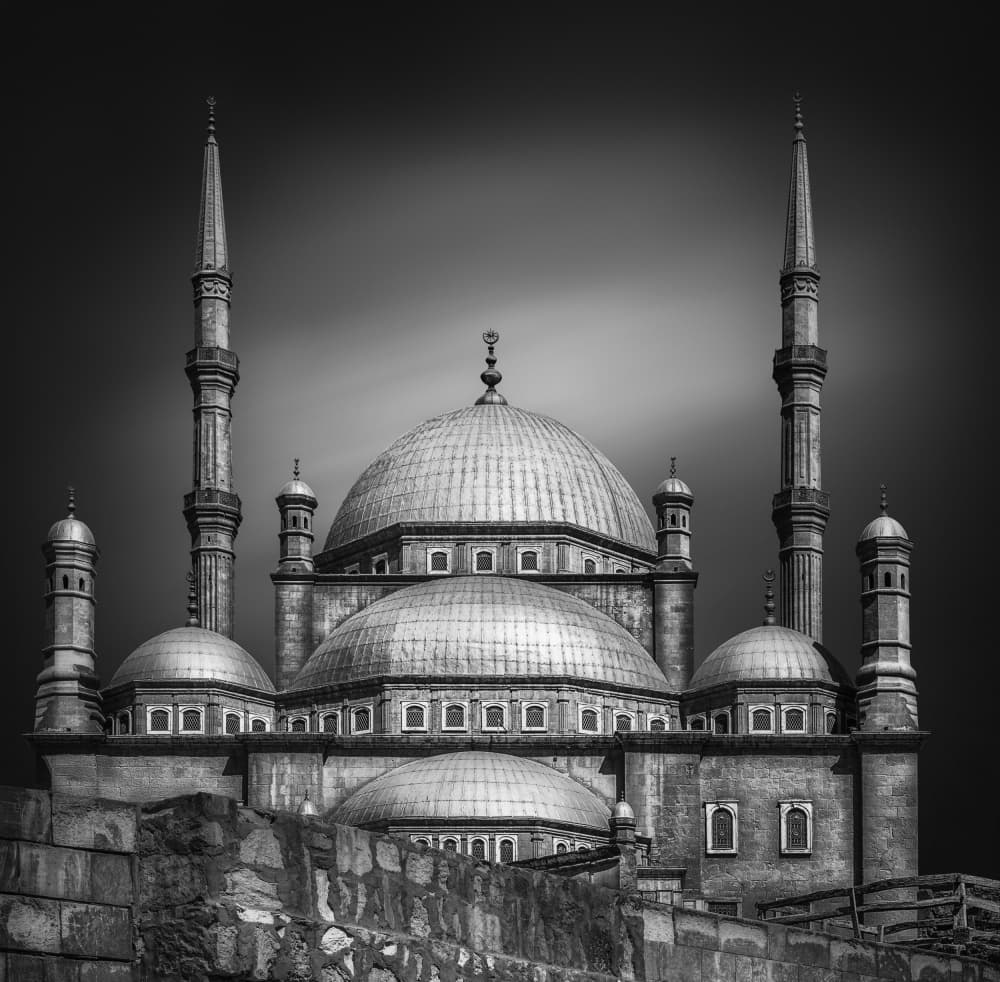 Dramatic Mosque Architecture by Antoni Figueras — canvas wall art