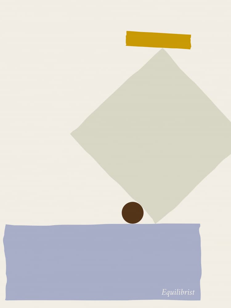 Abstract Equilibrium by Annick — canvas wall art