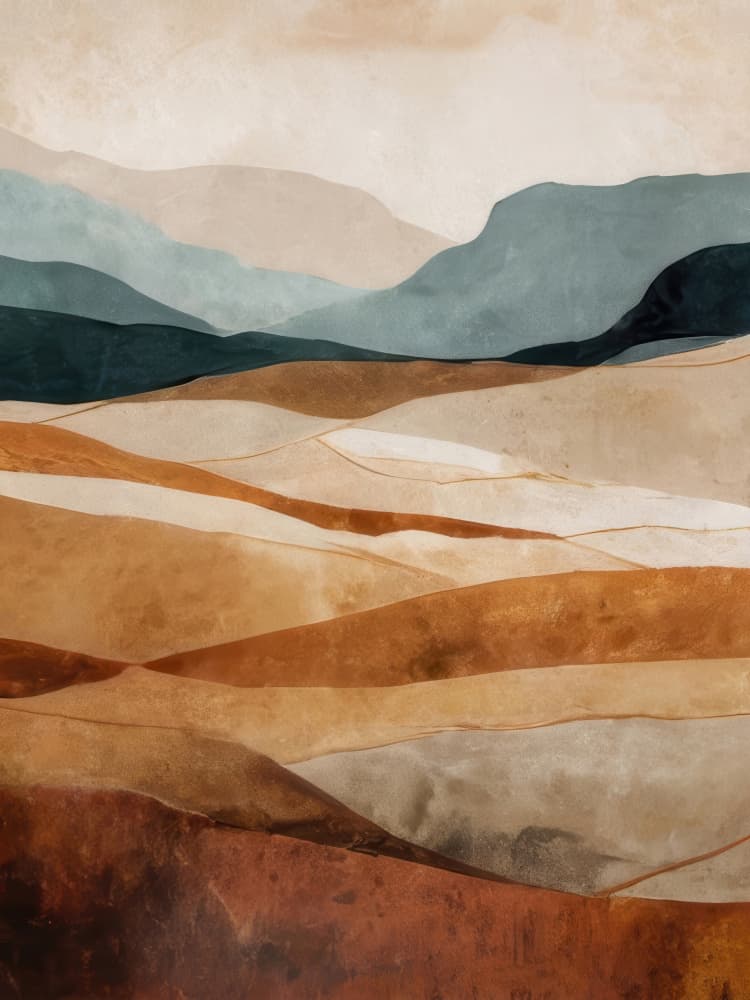 Layered Desert Landscape by Alpenglow Workshop — canvas wall art