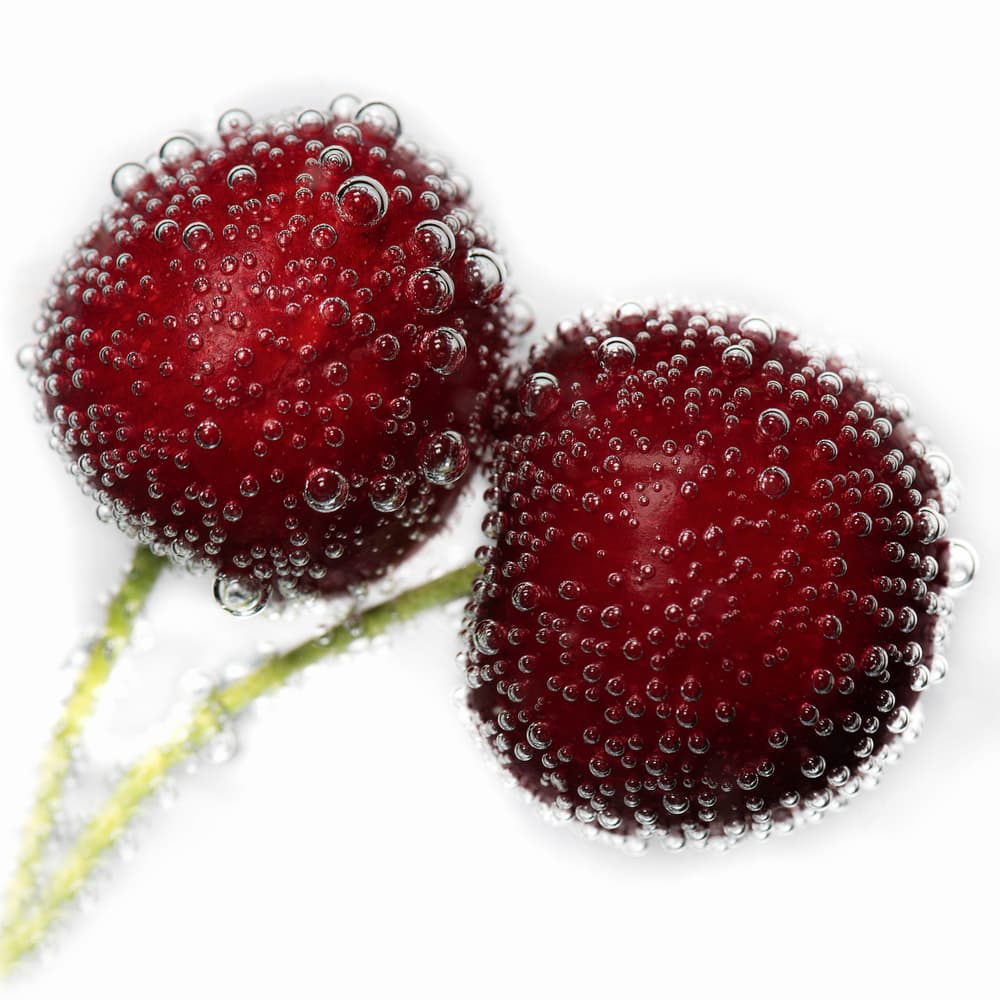 Vibrant Bubbly Cherries by Xavier Garci — canvas wall art