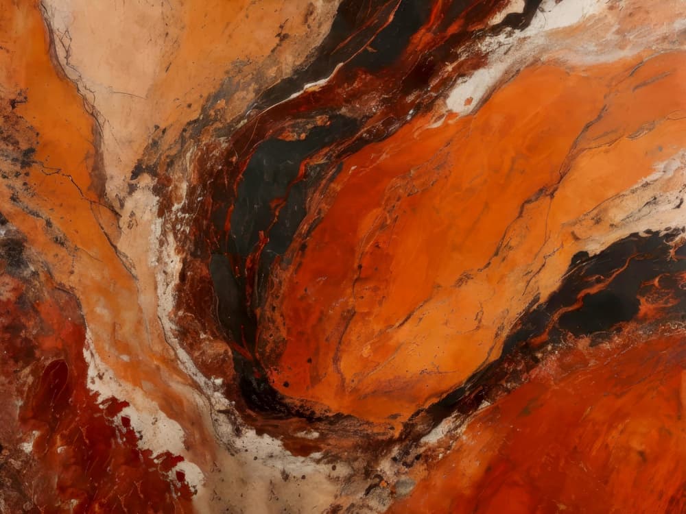 Molten Earth Abstract by Alpenglow Workshop — canvas wall art