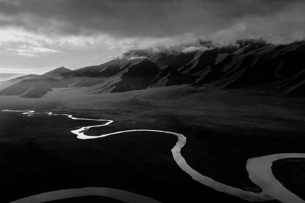 Winding River Valley by konglingming — canvas wall art