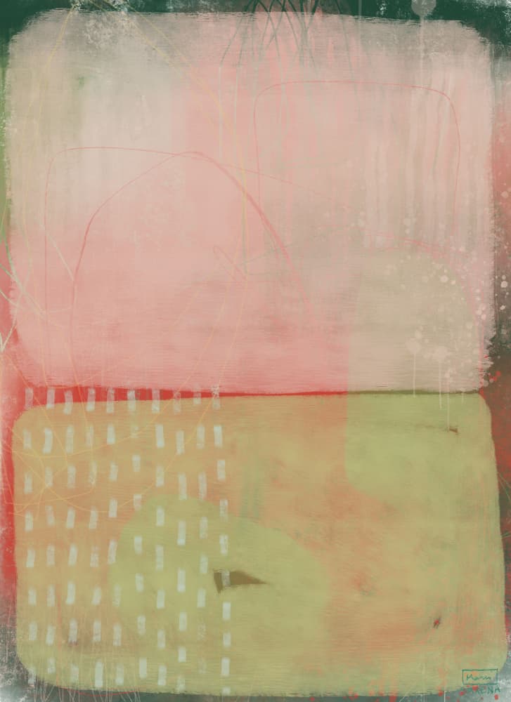 Soft Abstract Layers by MANSI SAXENA — canvas wall art