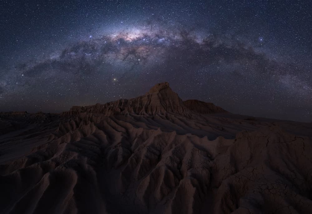 Milky Way Desert Night by Jingshu Zhu — canvas wall art