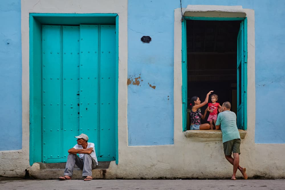 Colorful Street Life by Avital Hershkovitz — canvas wall art