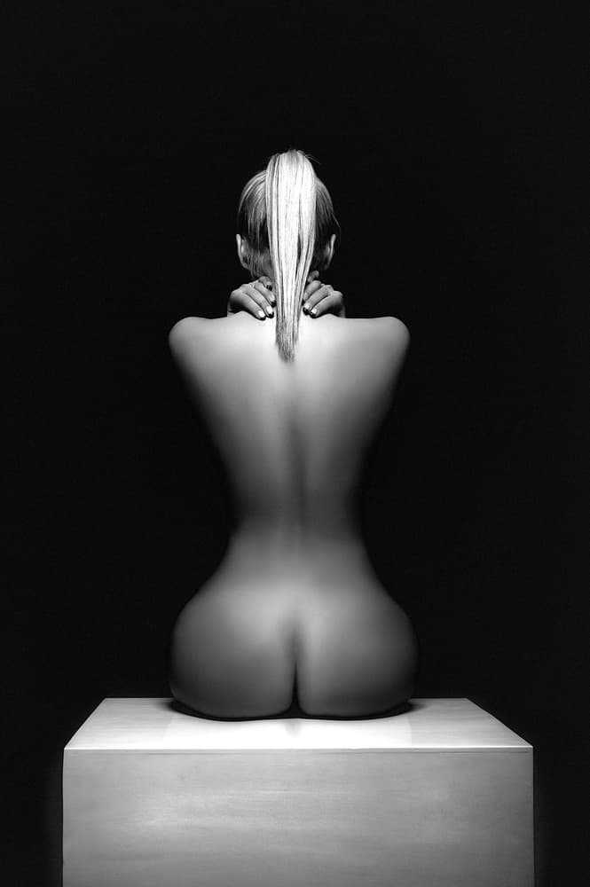 Sculptural Female Back by Ruslan Bolgov — canvas wall art