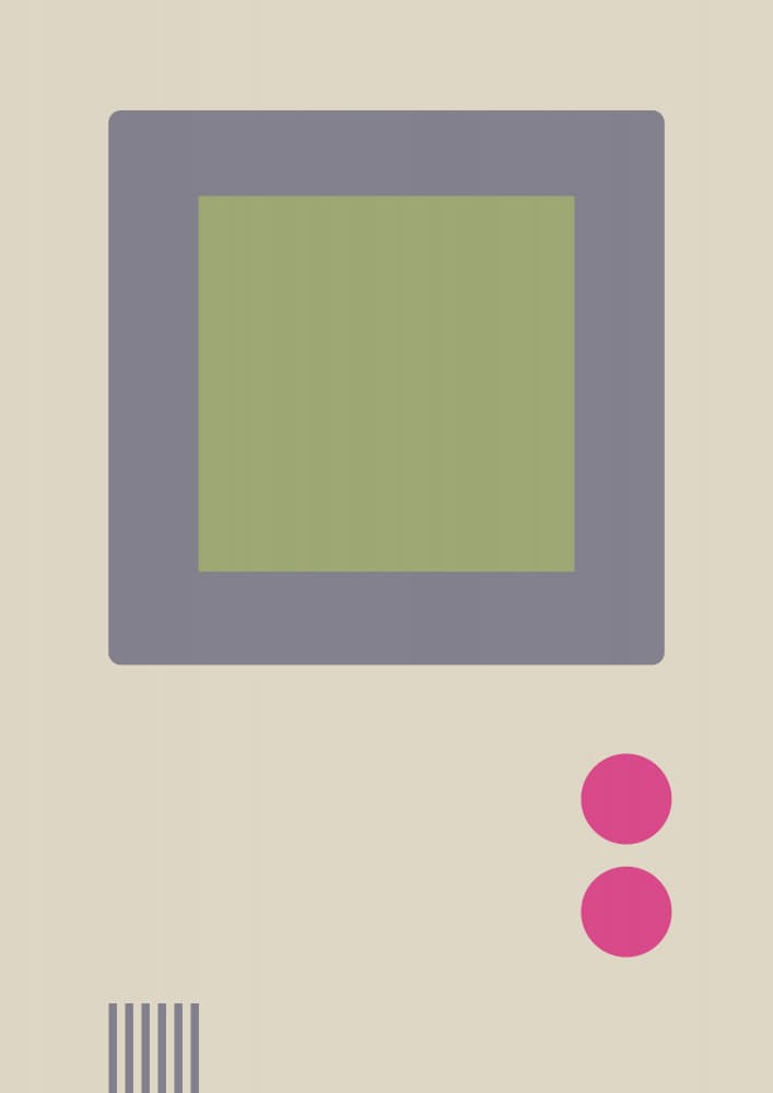 Classic Gaming Handheld by Robert Farkas — canvas wall art