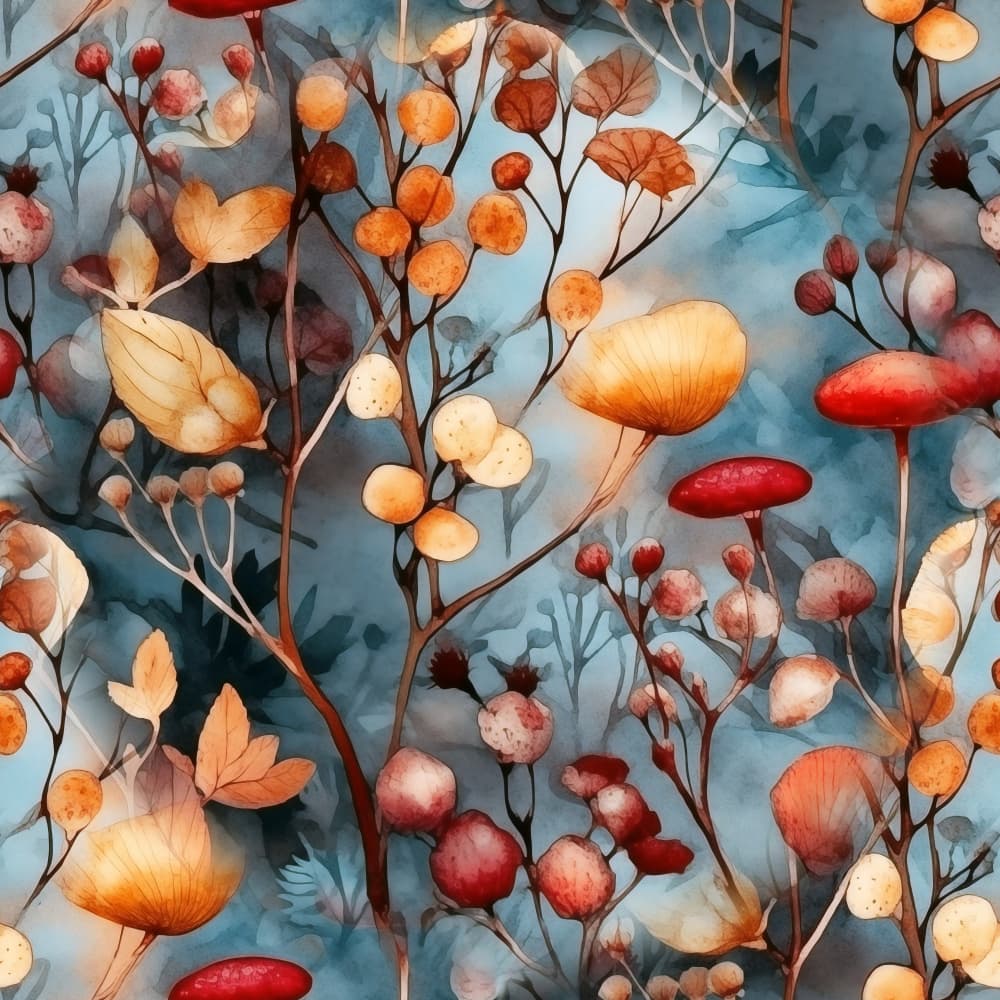 Watercolor Autumn Botanicals by Justyna Jaszke — canvas wall art