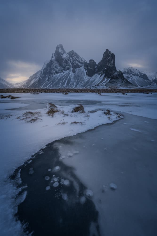Frozen Mountain Peaks by Pilar Hm — canvas wall art