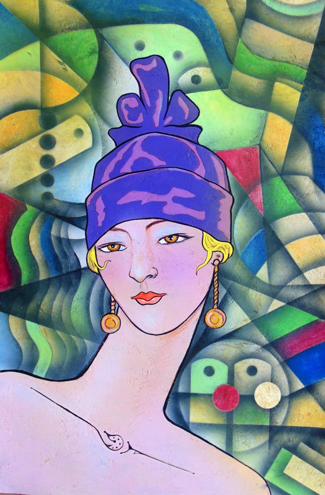 Elegant Deco Woman by Ricardo Maya — canvas wall art